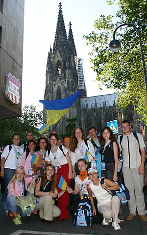 Ukrainer beim Weltjugendtag 2005 in Köln